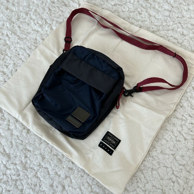 ショルダーバッグ極美品 MARNI X PORTER - MINI SHOULDER  ネイビー