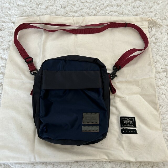 ショルダーバッグ極美品 MARNI X PORTER - MINI SHOULDER  ネイビー