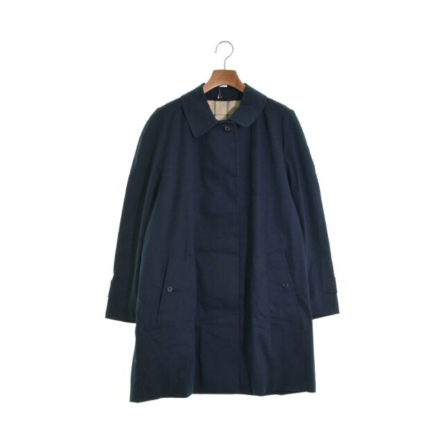 GRENFELL グレンフェル ステンカラーコート 34(XXS位) 紺 【古着】-