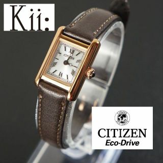 CITIZEN - 【稼働美品】citizen Kii： ピンクゴールド 新品ベルトの