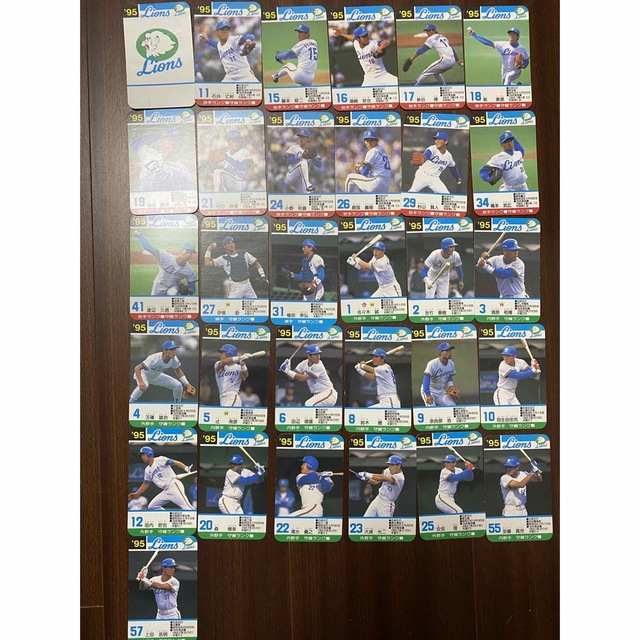 【1995年版】【カード全部 31枚】タカラ：プロ野球：カード：西武ライオンズ