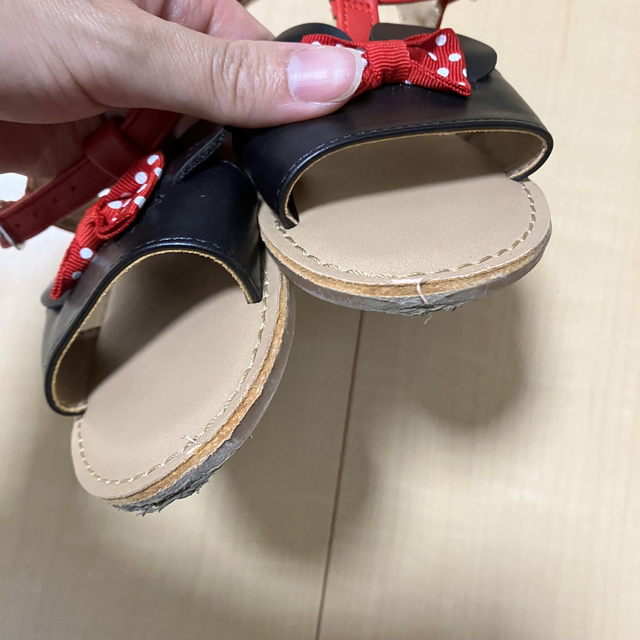 babyGAP(ベビーギャップ)のミニーちゃん　サンダル　GAP baby サイズ16 キッズ/ベビー/マタニティのキッズ靴/シューズ(15cm~)(サンダル)の商品写真