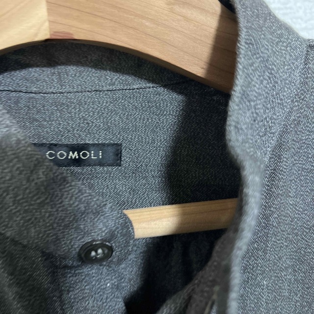 COMOLI - COMOLI / コモリ ヨリ杢プルオーバーシャツ 22ss サイズ3の