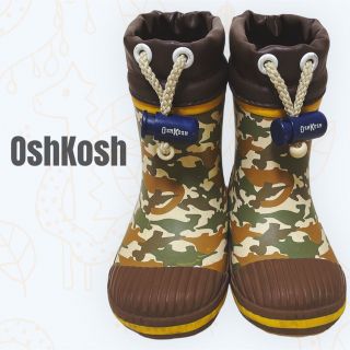 オシュコシュ(OshKosh)の最終値下げ！レインブーツ　オシュコシュ　キッズ長靴　迷彩　14cm(長靴/レインシューズ)