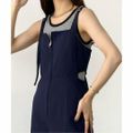 【ネイビー】【L】callautia サロペットパンツ