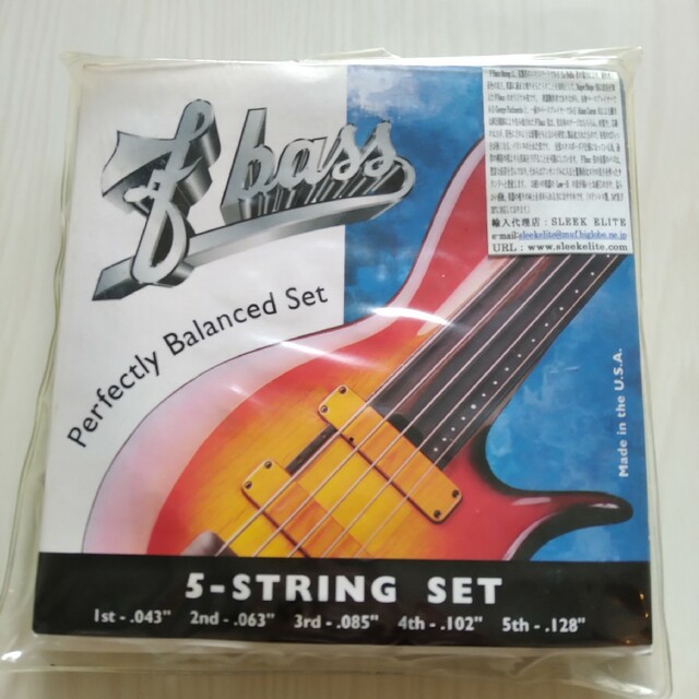 F Bass 5-STRINGS SET .043"-.128"　5弦セット 楽器のベース(弦)の商品写真