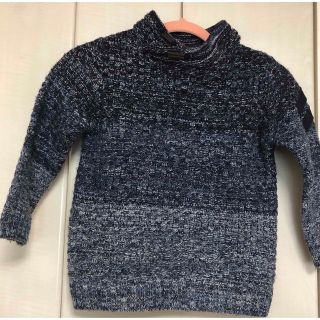 ザラキッズ(ZARA KIDS)のZARA ザラ セーター 長袖 青 ブルー 紺 104cm(ニット)