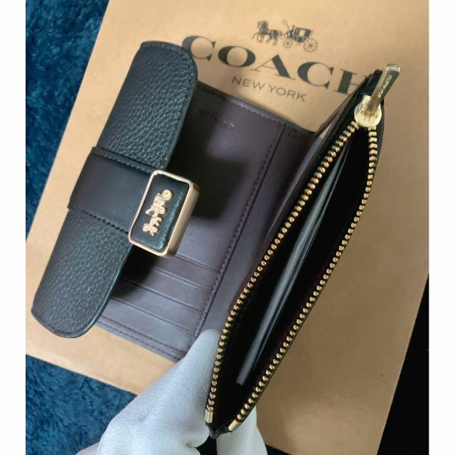 最新作　新品　COACH　折り財布　ミディアム　グレース　ウォレット