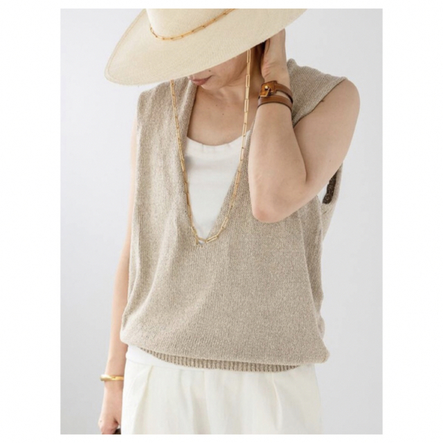 Deuxieme Classe Lily Linen Vネック ベスト