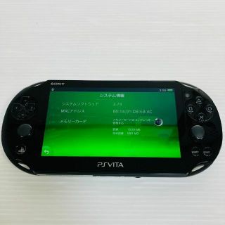 PlayStation Vita - 【良品】PSVITA ブラック PCH-2000ZA11 本体の通販