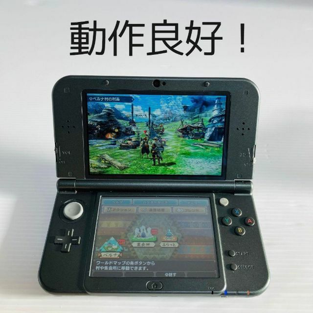 ニンテンドー3DS(ニンテンドー3DS)の【良品】本体、タッチペンのみ NEWニンテンドー3DS LL メタリックブラック エンタメ/ホビーのゲームソフト/ゲーム機本体(携帯用ゲーム機本体)の商品写真