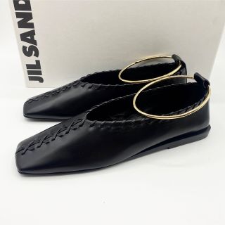恵みの時 JIL SANDER バーガンディ バレエシューズ 38 1/2