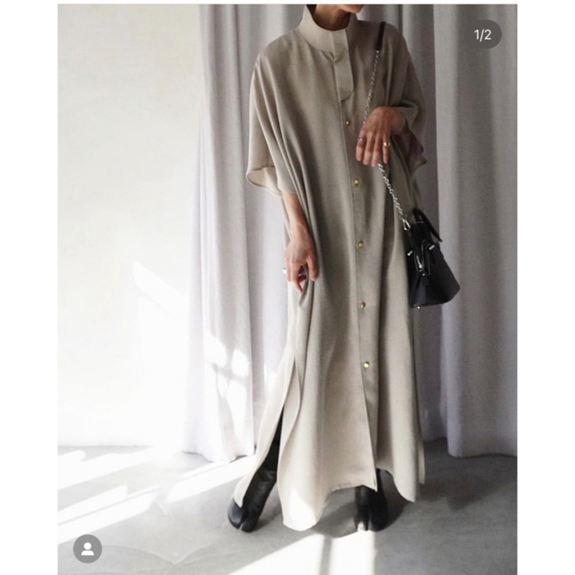 THE RERACS(ザリラクス)のTHE RERACS PLACKET SLEEVELESS LONG DRESS レディースのワンピース(ロングワンピース/マキシワンピース)の商品写真