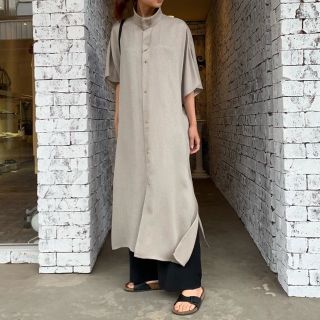 ザリラクス(THE RERACS)のTHE RERACS PLACKET SLEEVELESS LONG DRESS(ロングワンピース/マキシワンピース)