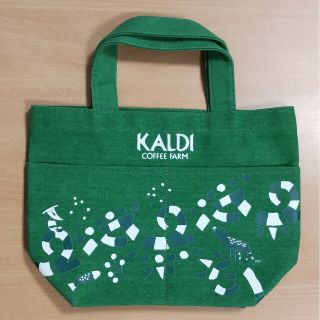 カルディ(KALDI)の【新品未使用】カルディ　トートバッグ　緑(ノベルティグッズ)