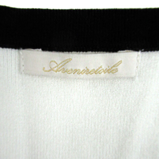 Aveniretoile(アベニールエトワール)のアベニールエトワール カットソー 半袖 ラウンドネック 無地 36 白 ホワイト レディースのトップス(カットソー(半袖/袖なし))の商品写真