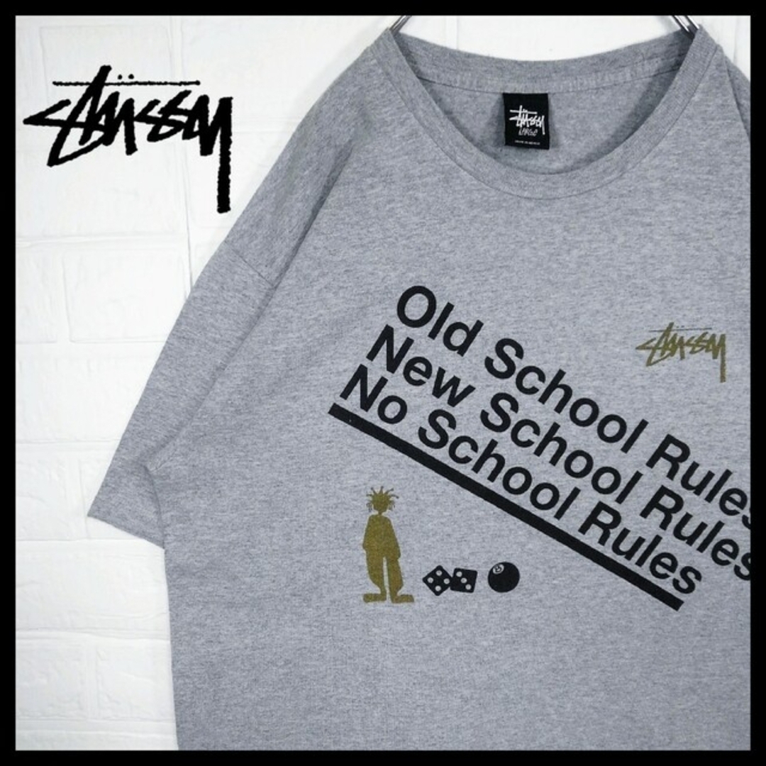 STUSSY(ステューシー)》シャドーマン&8ボール コラージュ Tシャツ