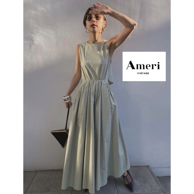 最終値下げ！【AMERI】MEDI BACK OPEN COTTON DRESS