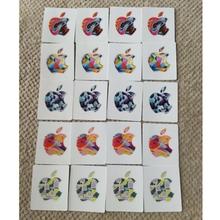 Apple gift card リンゴ シールステッカー20枚