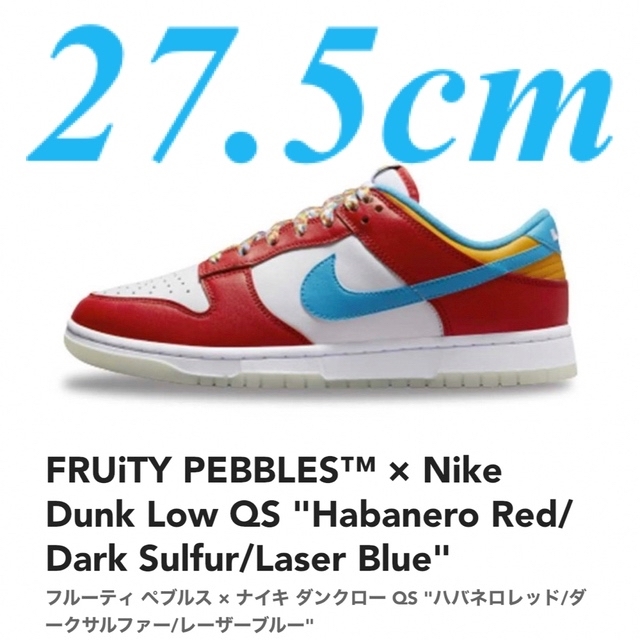 FRUiTY PEBBLES™ × Nike Dunk Low QS  26cm