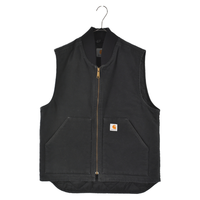 carhartt(カーハート)のCARHARTT カーハート DUCK VEST ダックベスト ブラック 品質タグ欠損 メンズのトップス(ベスト)の商品写真