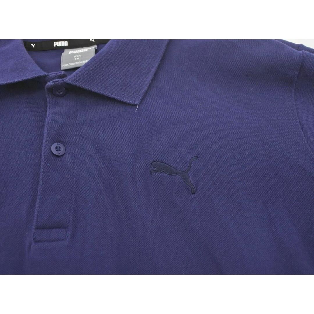 PUMA(プーマ)のPUMA プーマ ロゴ刺繍 ポロシャツ sizeXXL/濃紺 ■◆ メンズ メンズのトップス(ポロシャツ)の商品写真