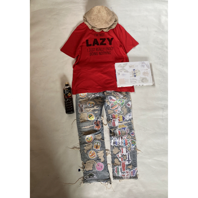 UNDERCOVER(アンダーカバー)のスーパーレア ↑ 西友×GETEMONTS 「I'M NOT LAZY」Tシャツ メンズのトップス(Tシャツ/カットソー(半袖/袖なし))の商品写真