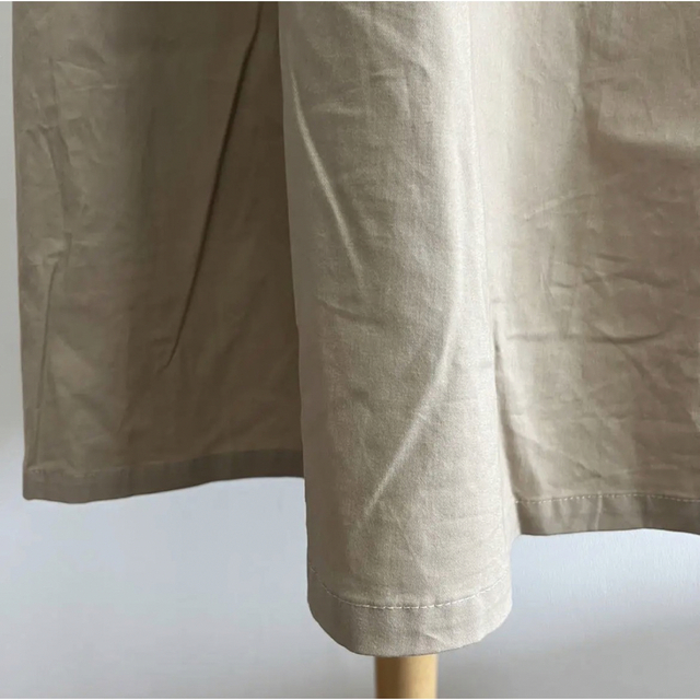 merlot(メルロー)の【綿100%】merlot  メルロー  ロングスカート　ベージュ　フレア　M レディースのスカート(ロングスカート)の商品写真