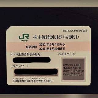 ジェイアール(JR)のJR東日本株主優待割引券(4割引)(その他)