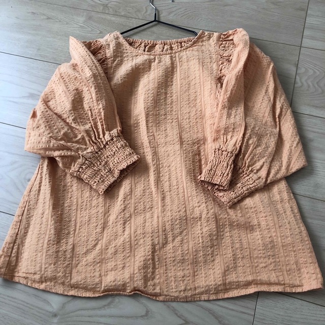 ブラウス、五分袖 キッズ/ベビー/マタニティのキッズ服女の子用(90cm~)(Tシャツ/カットソー)の商品写真