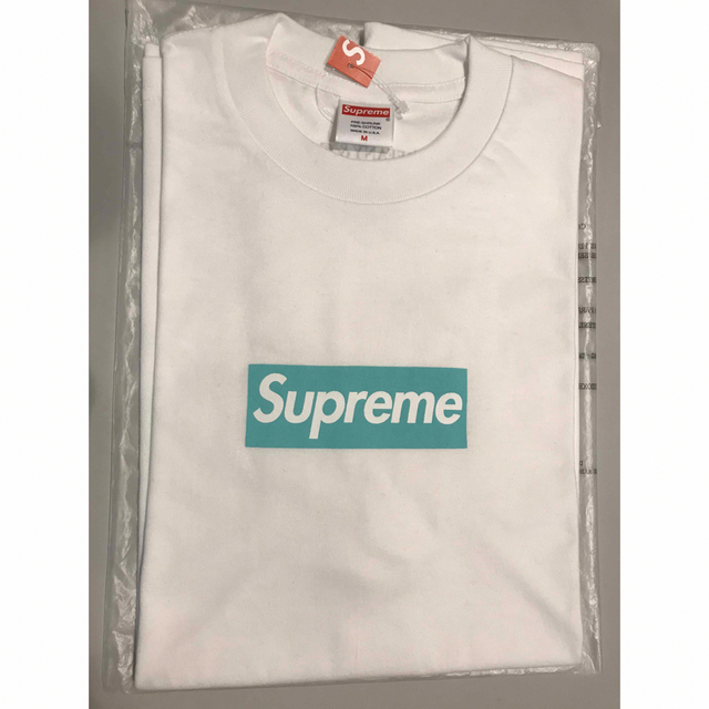 Supreme Tiffany Box logo tee M size