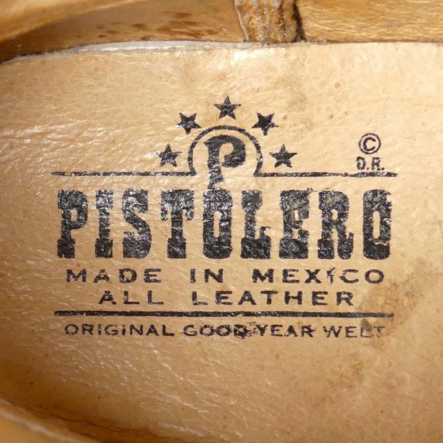 PISTOLERO - メキシコ製 ウエスタンブーツ ショート ピストレロ 24