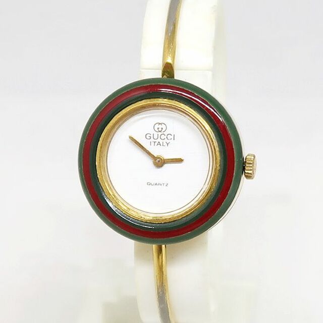 Gucci - 稼働品 GUCCI グッチ カメレオン チェンジベゼル 腕時計 替え