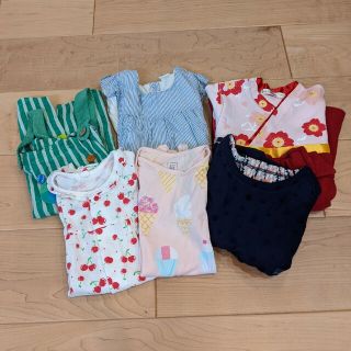 ベビーギャップ(babyGAP)のベビー服 ロンパースまとめ売り 女の子 80cm 夏服(ロンパース)