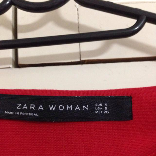 ZARA(ザラ)のZARA♡赤ワンピース レディースのワンピース(ミニワンピース)の商品写真