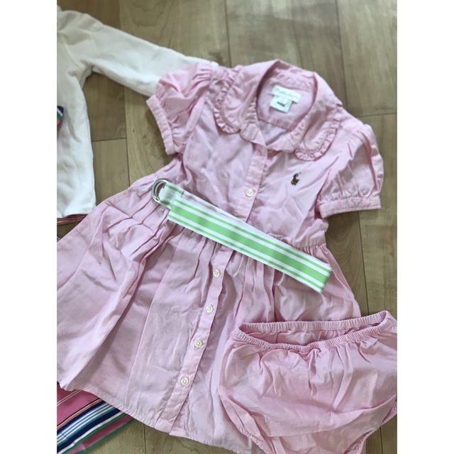 Ralph Lauren(ラルフローレン)のラルフローレン　18M ワンピース　パーカー　セット キッズ/ベビー/マタニティのベビー服(~85cm)(ワンピース)の商品写真