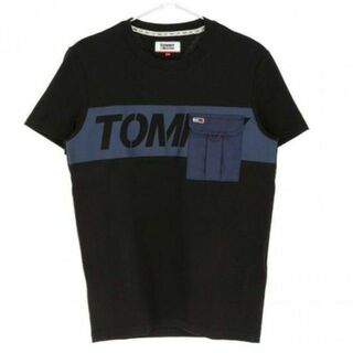 トミージーンズ(TOMMY JEANS)の美品 正規品 TOMMYジーンズ ロゴ ポケット Tシャツ メンズ S(Tシャツ/カットソー(半袖/袖なし))