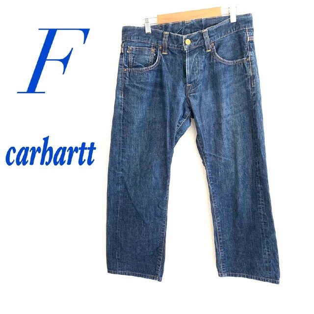 carhartt(カーハート)のCarhartt　カーハート　クロップドパンツ　デニム　ボタンフライ メンズのパンツ(デニム/ジーンズ)の商品写真