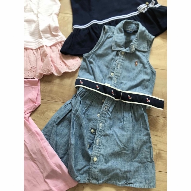 Ralph Lauren(ラルフローレン)のラルフローレン　2T ワンピース　Tシャツ　セット キッズ/ベビー/マタニティのキッズ服女の子用(90cm~)(Tシャツ/カットソー)の商品写真