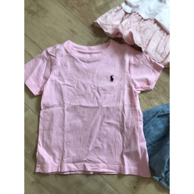 Ralph Lauren(ラルフローレン)のラルフローレン　2T ワンピース　Tシャツ　セット キッズ/ベビー/マタニティのキッズ服女の子用(90cm~)(Tシャツ/カットソー)の商品写真