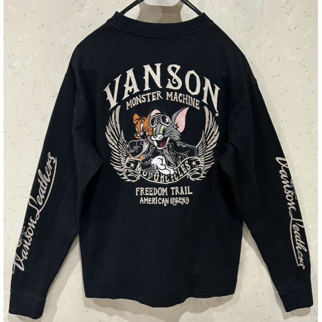 VANSON - ＊VANSON×トムとジェリー 刺繍 長袖 Tシャツ カットソー ...