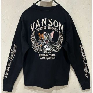 バンソン(VANSON)の＊VANSON×トムとジェリー 刺繍 長袖 Tシャツ カットソー トップス M (Tシャツ/カットソー(七分/長袖))