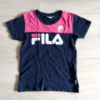 フィラ(FILA)のFILA　150 半袖　Tシャツ　夏服　スポーツ　ピンク　ネイビー(Tシャツ/カットソー)