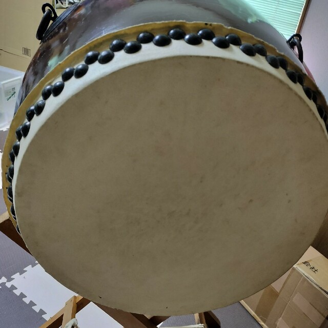 1.4尺太鼓とバチ 楽器の和楽器(和太鼓)の商品写真