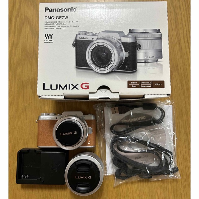 Panasonic(パナソニック)のPanasonic LUMIX DMC-GF7 DMC-GF7W-T スマホ/家電/カメラのカメラ(ミラーレス一眼)の商品写真