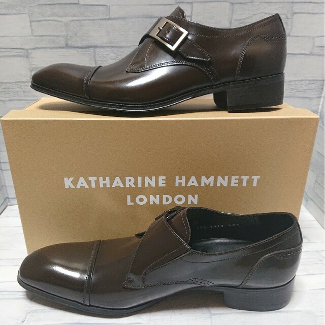 KATHARINE HAMNETT(キャサリンハムネット)の新品未使用 KATHARINE HAMNETT キャサリン・ハムネット 革靴 メンズの靴/シューズ(ドレス/ビジネス)の商品写真