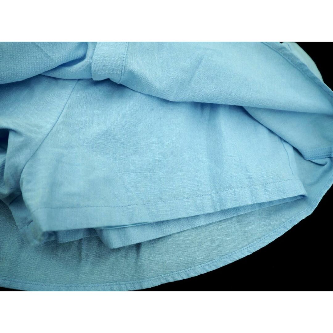 rienda(リエンダ)のリエンダ フェイクシャツ キュロット パンツ sizeXS/青 ■◆ レディース レディースのパンツ(キュロット)の商品写真