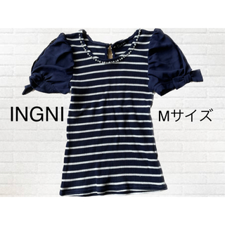 イング(INGNI)の【INGNI】半袖ニット　Mサイズ(ニット/セーター)