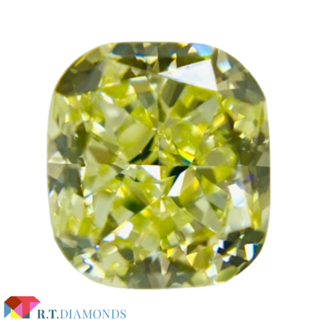 FANCY GREEN YELLOW 0.595ct X/RT2124/CGL