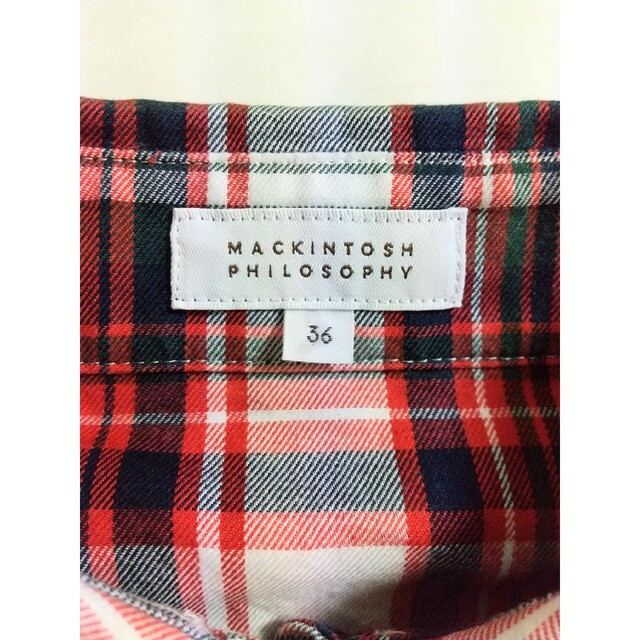 MACKINTOSH PHILOSOPHY(マッキントッシュフィロソフィー)のマッキントッシュ チェックシャツブラウス レディースのトップス(シャツ/ブラウス(長袖/七分))の商品写真